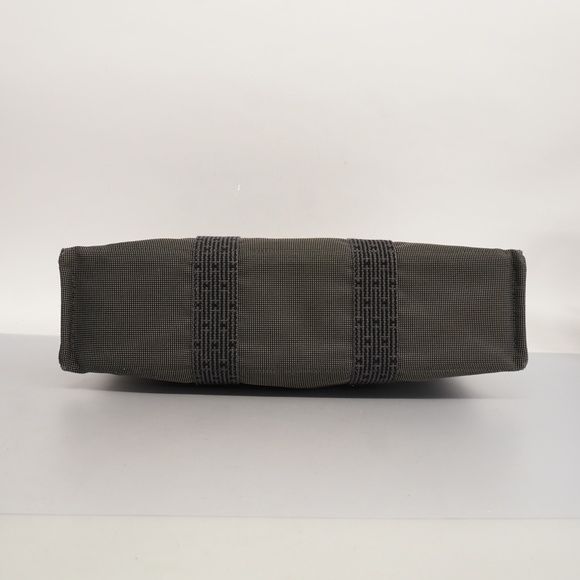 Auth Hermes Her Line Yale Line MM Women's Canvas Tote Bag Black - Picture 3 of 11